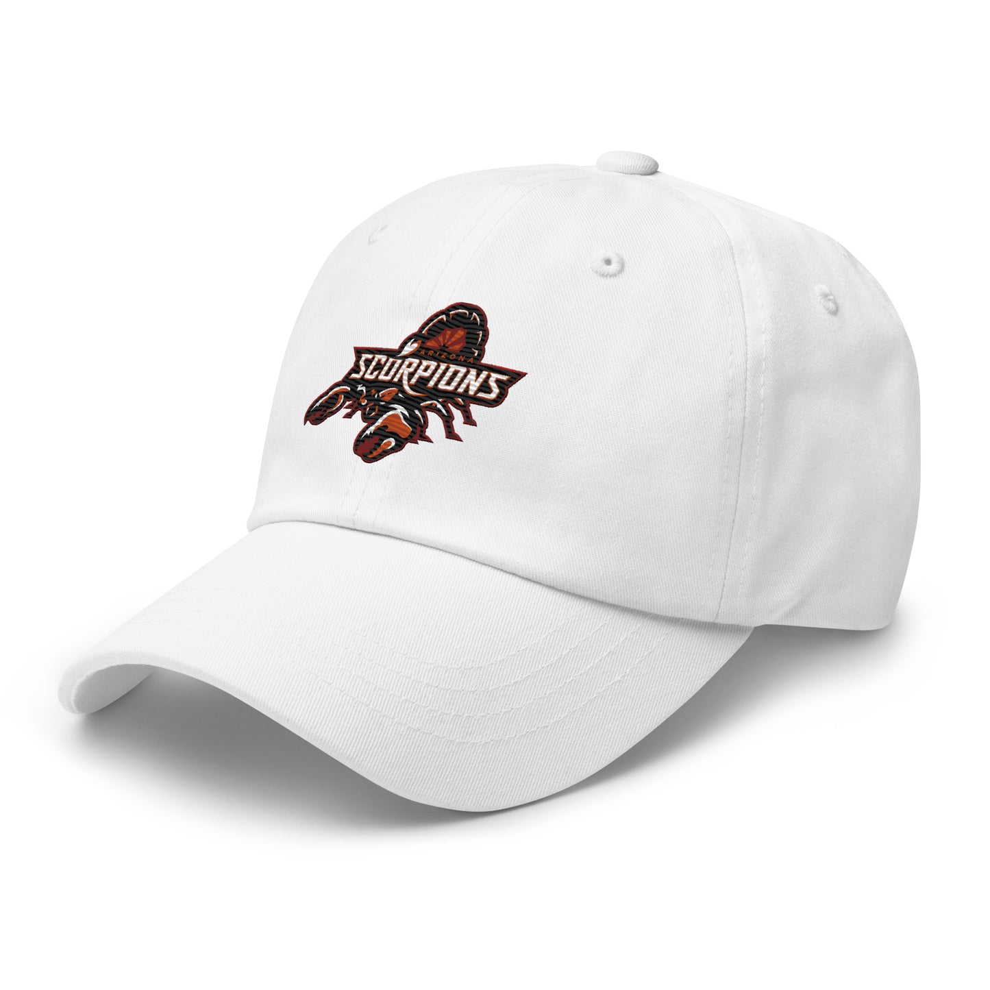 Arizona scorpions Dad hat left front white