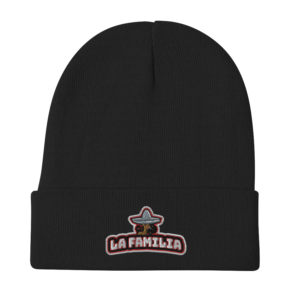 La Familia Embroidered Beanie