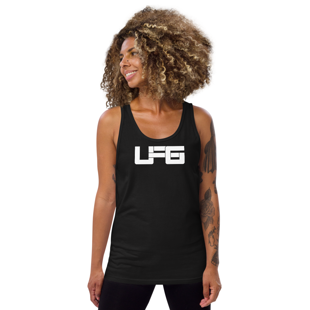 Unforgotten Studios Unisex Tank Top White Logo