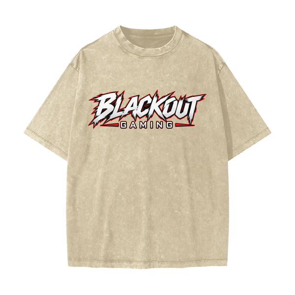 BLACKOUT GAMING Premium Esports  Washed T-Shirt