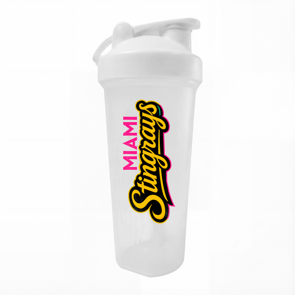 MIAMI STINGRAYS Protein Shaker Gym Water Bottle for Fitness Enthusiasts