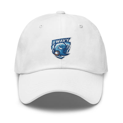 2wavy Dad hat white front