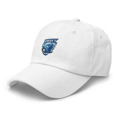 2wavy Dad hat white left front 