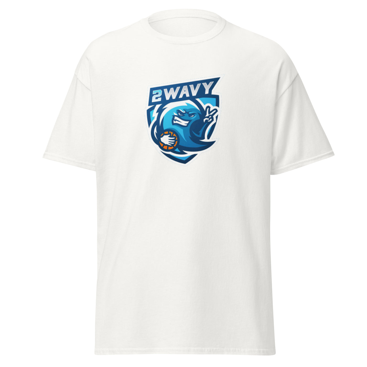 2wavy Unisex T-Shirt white front 