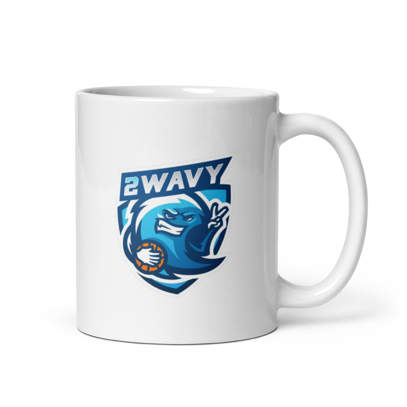 2wavy White glossy mug front