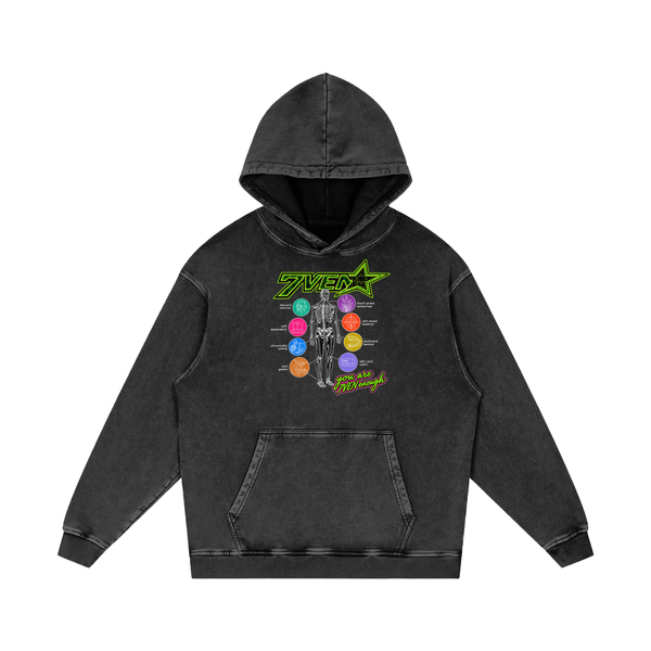 7EN OUGHT Oversized Washed Hoodie