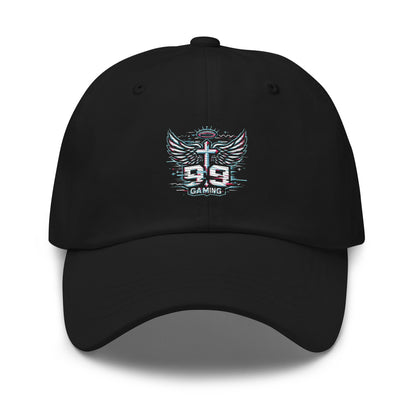 99 Gaming Unisex Classic Dad hat black front 