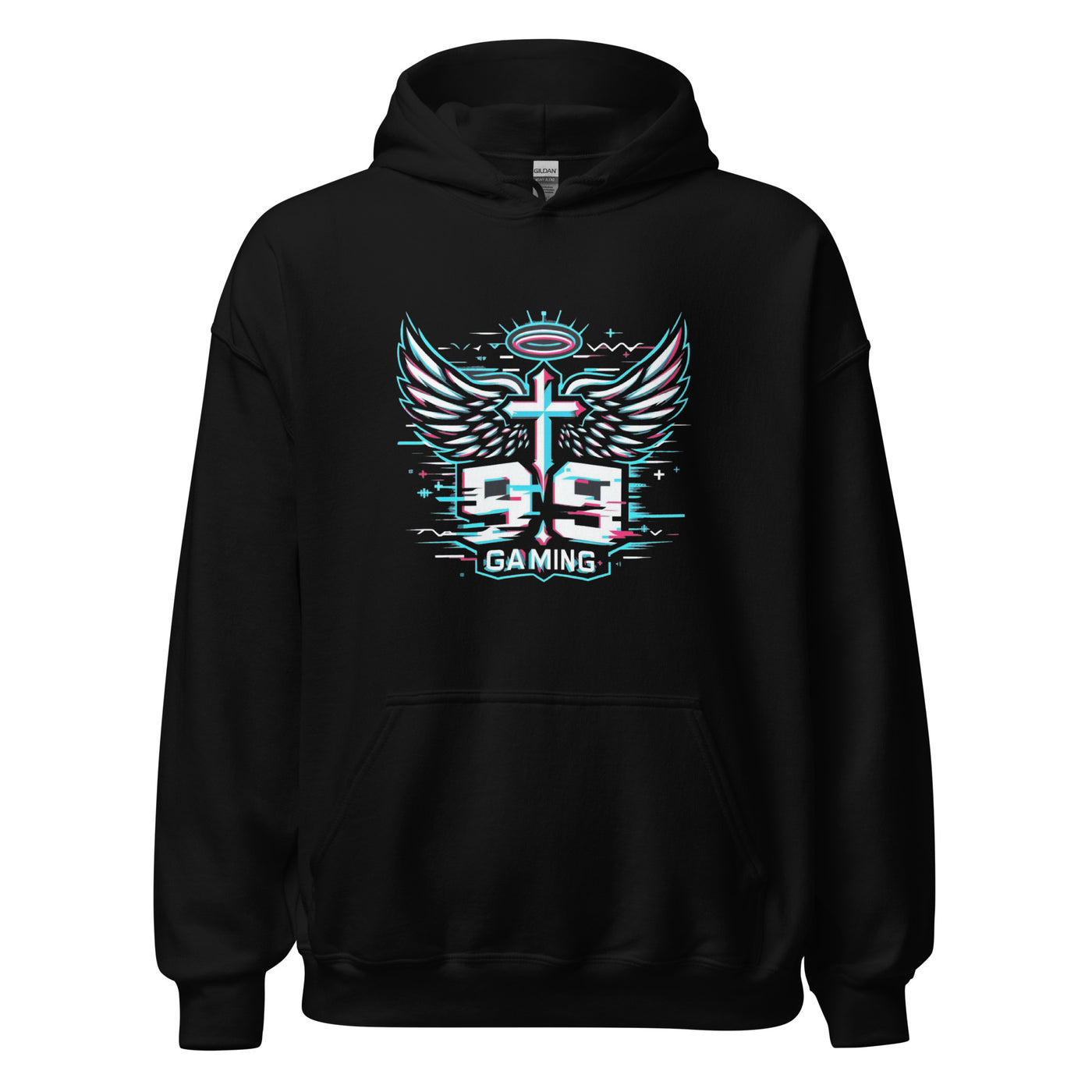 99 Gaming Unisex Classic Hoodie black front 