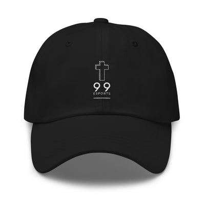 99 gaming Unisex Dad hat black front 