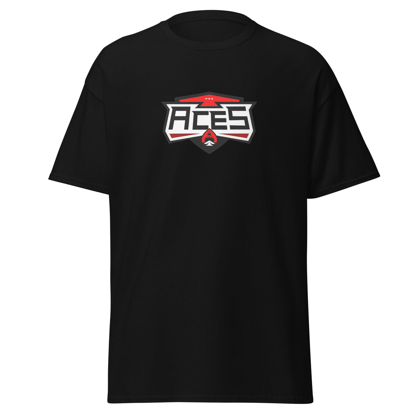 ACES Unisex T-Shirt black front 