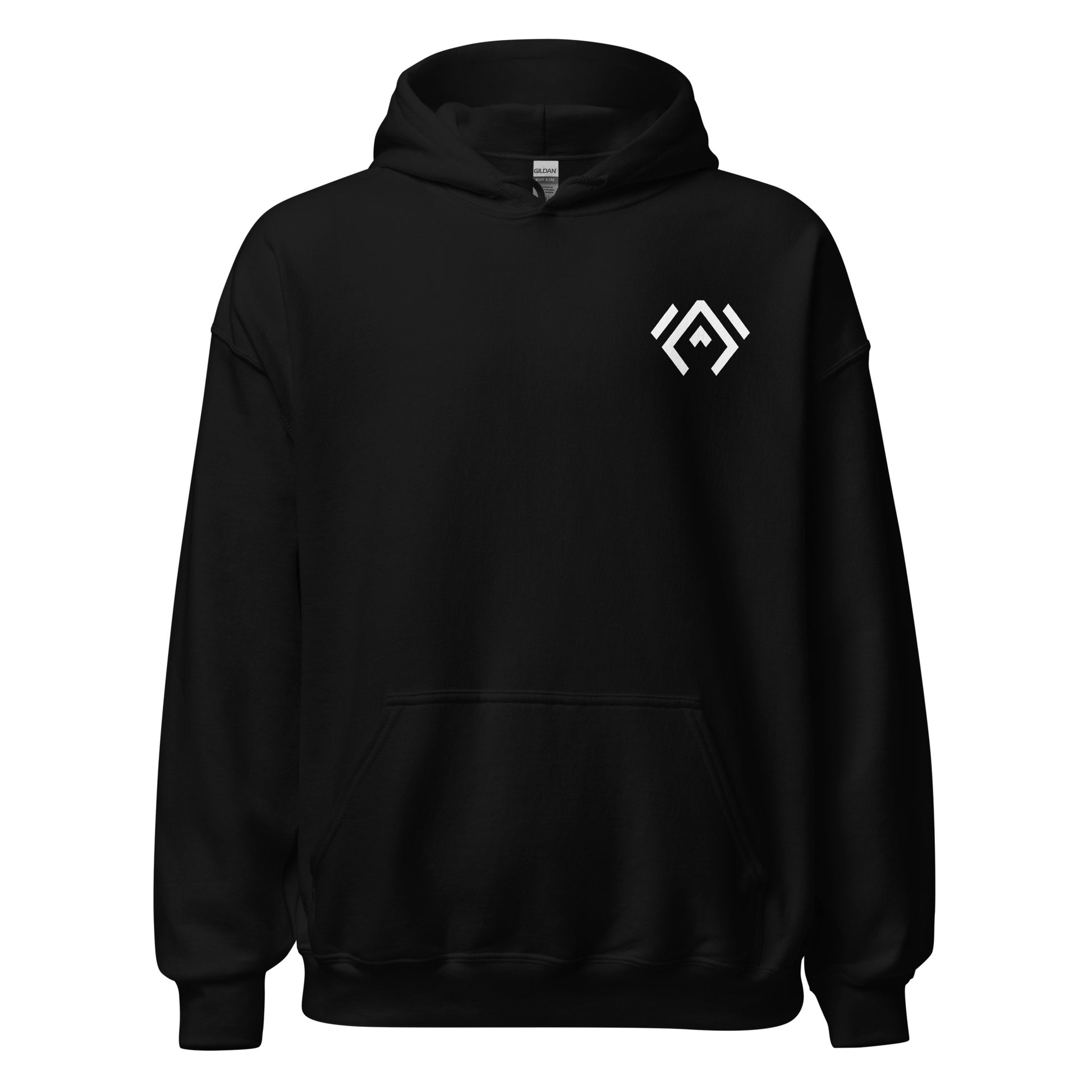 ASO Unisex Hoodie black front 
