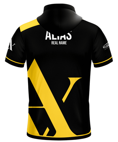 Above All Gaming Official 2024 Black Hooded Pro jersey back