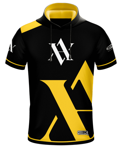 Above All Gaming Official 2024 Black Hooded Pro jersey front