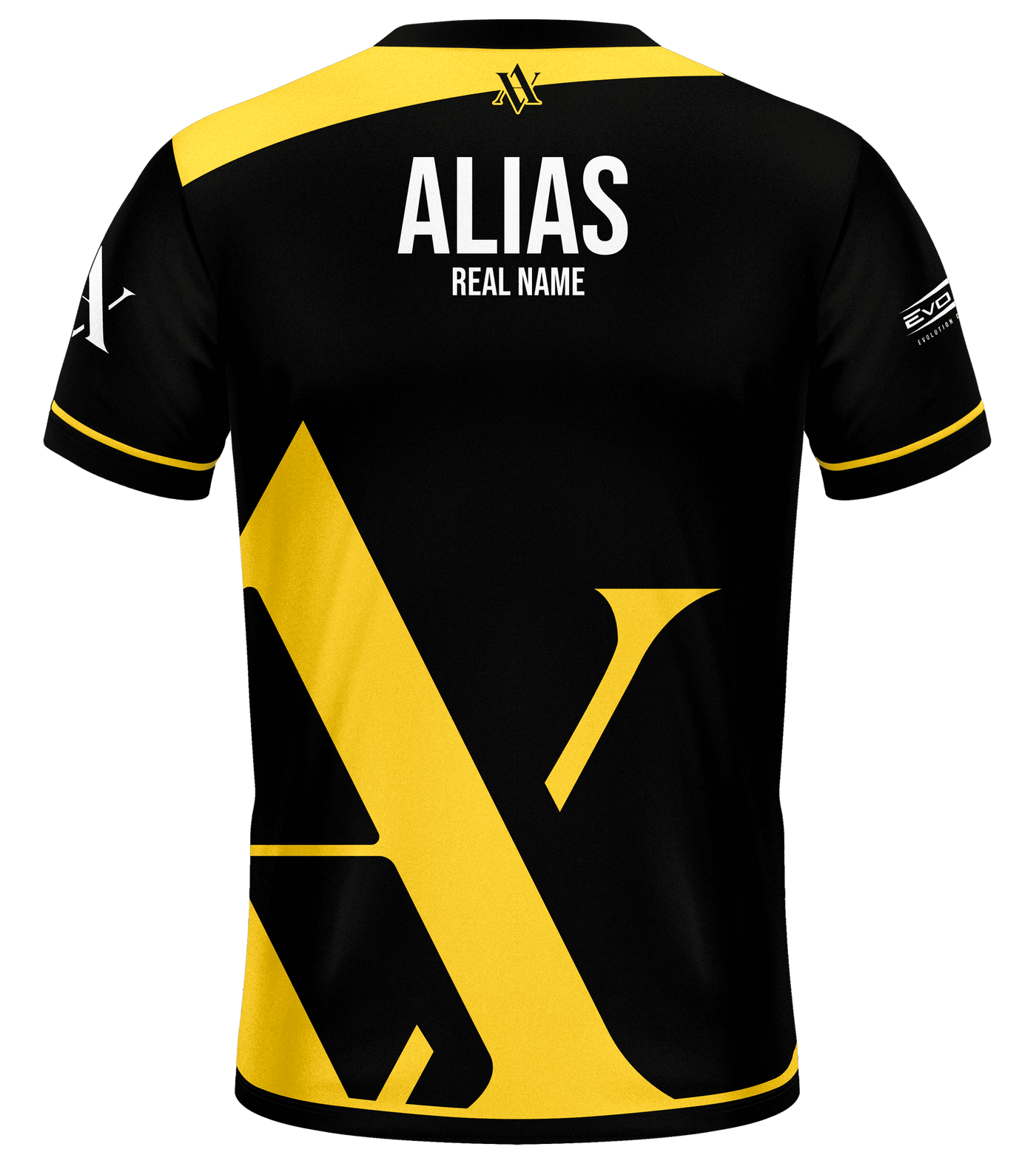 Above All Premium Black Esports Jersey back