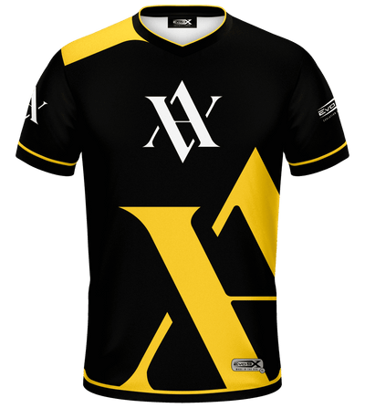 Above All Premium Black Esports Jersey front