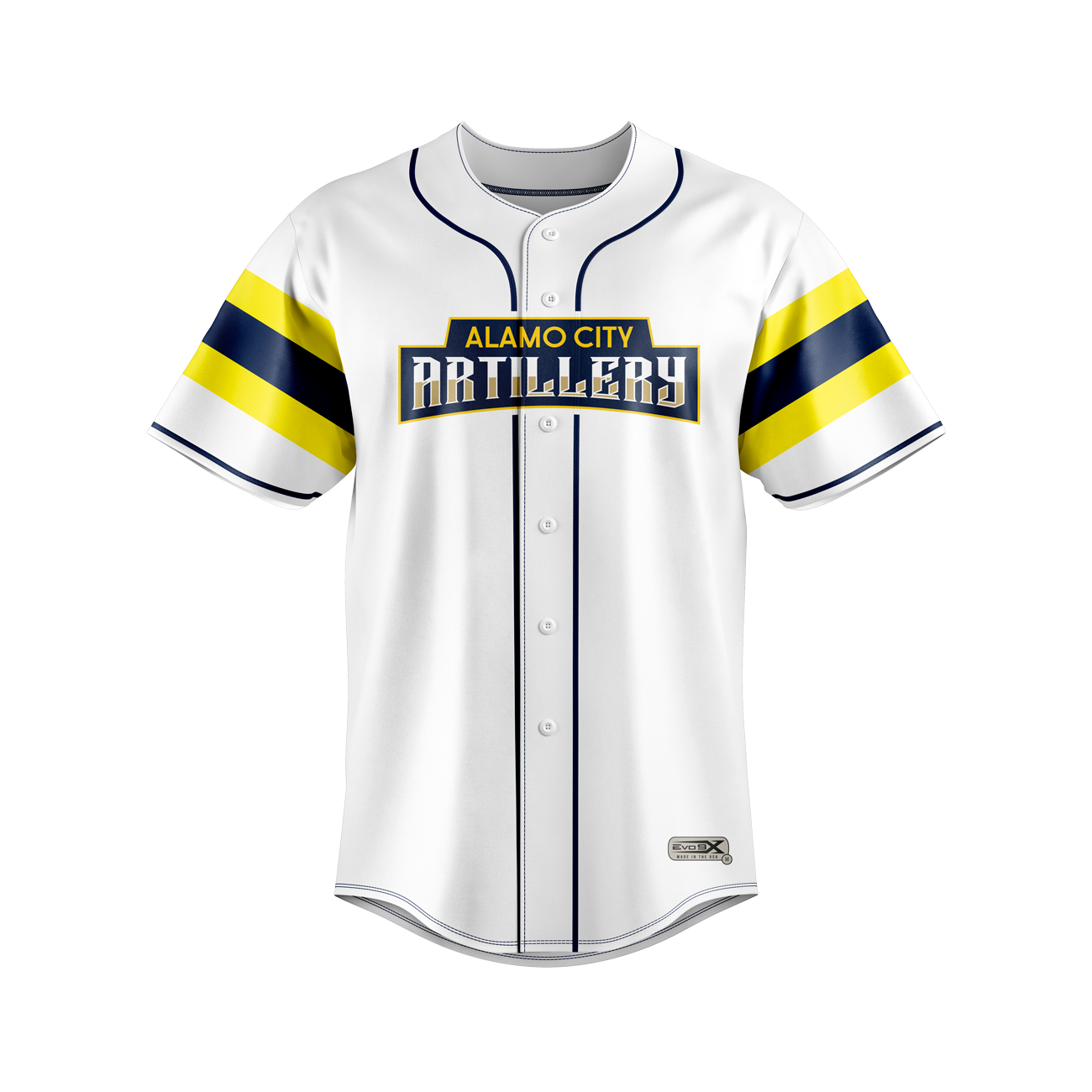 Alamo City Artillery Baseball Jersey front