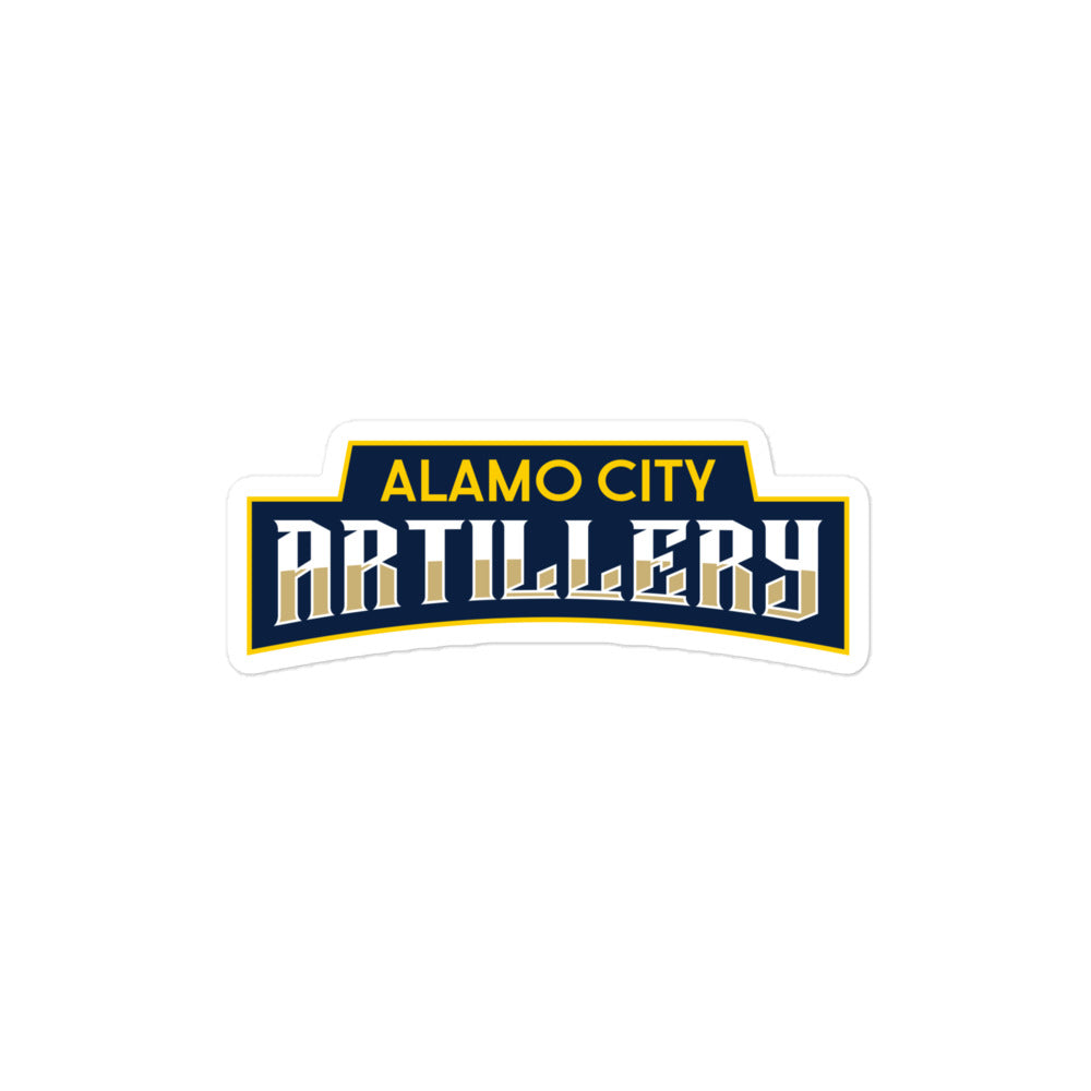 Alamo City Artillery Bubble-free stickers white 