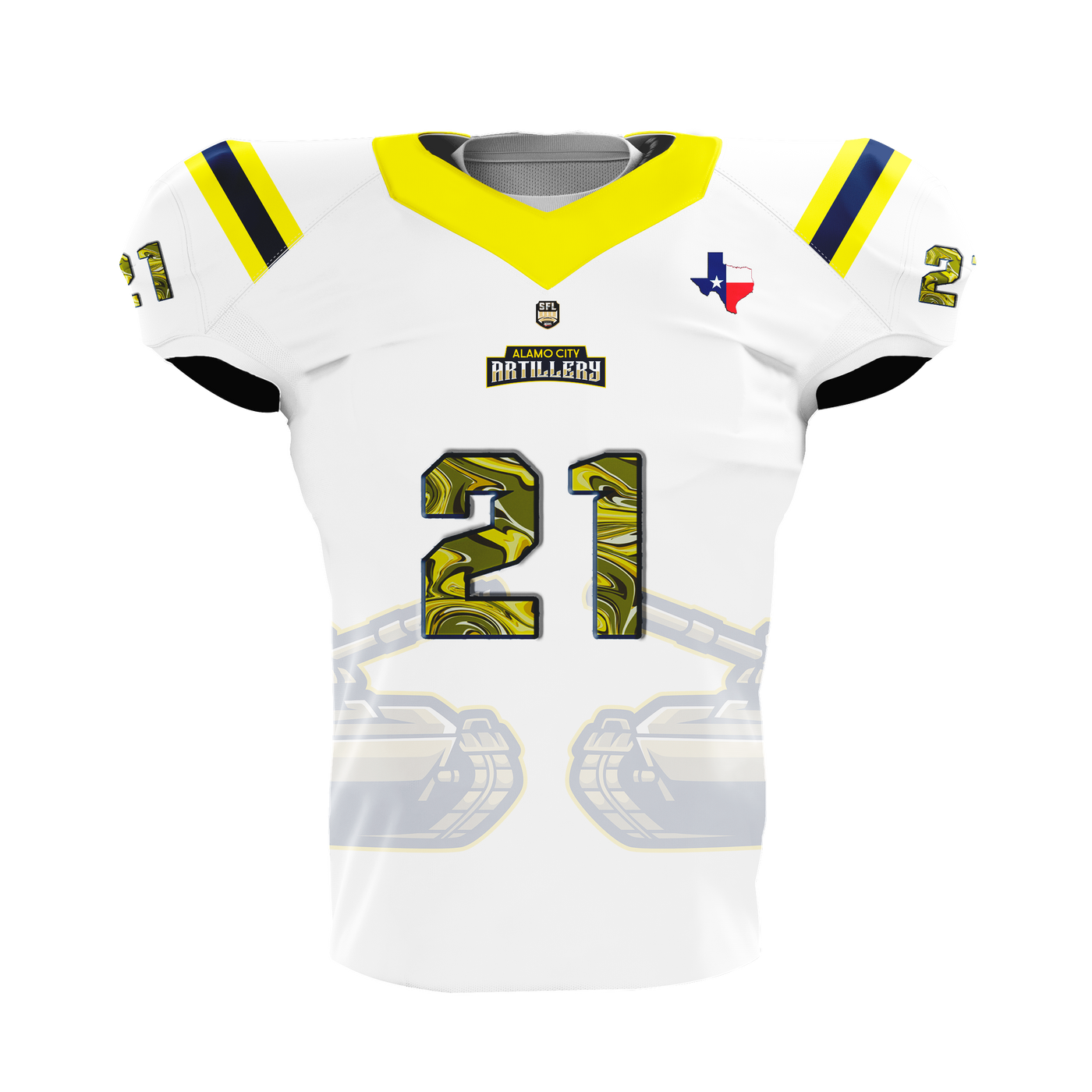 Alamo City Artillery Pro Football Jersey front