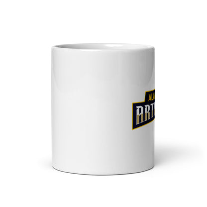 Alamo City Artillery White glossy mug front view 