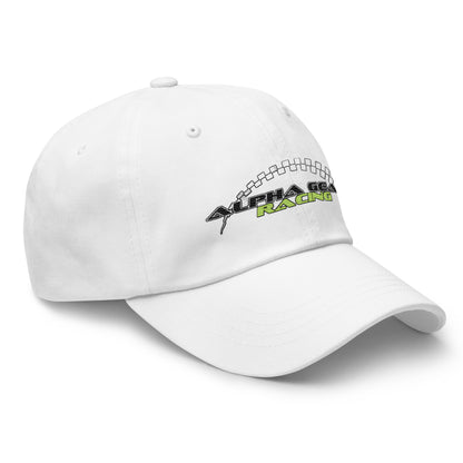 Alpha Gear Racing Esports Unisex Dad hat white right 