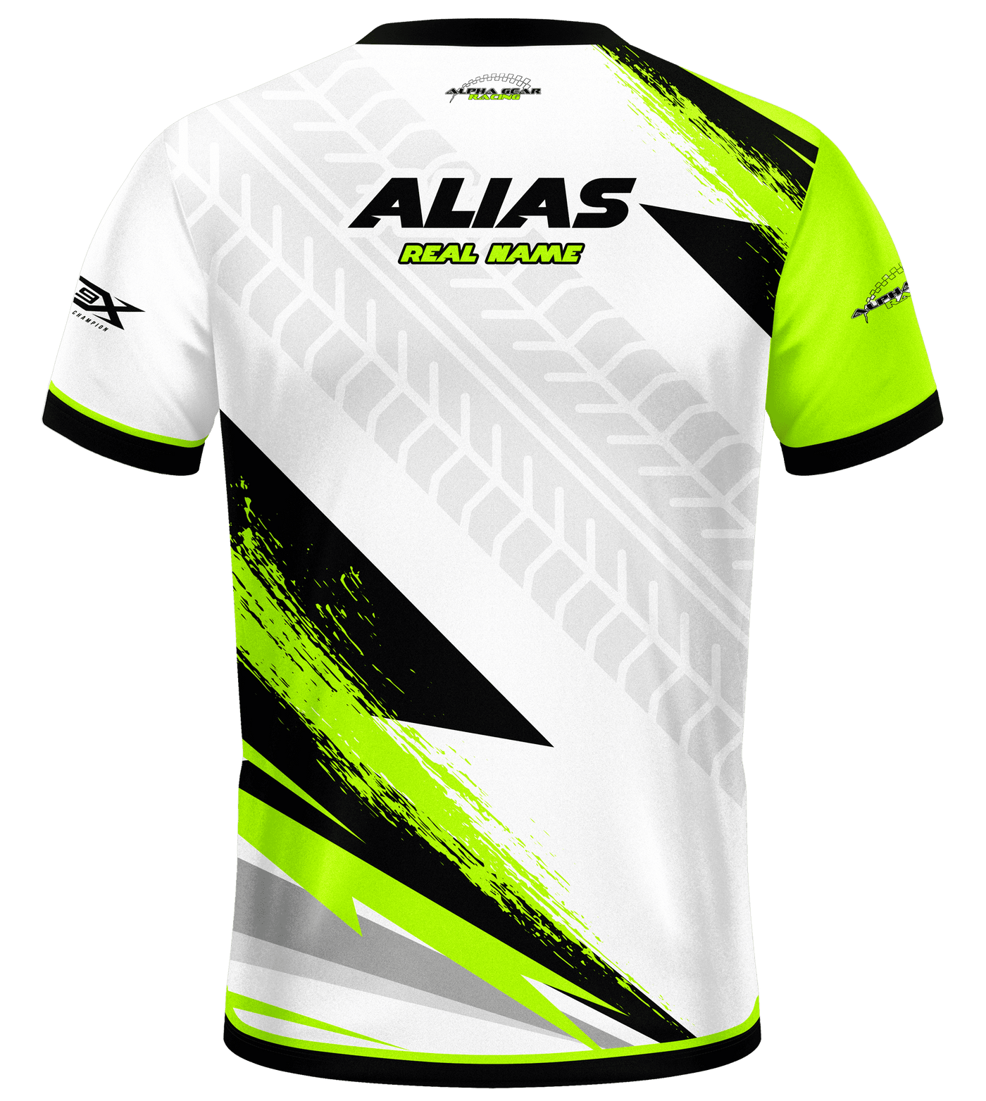 Alpha Gear Racing Premium Esports Jersey back