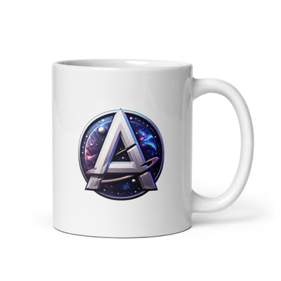 Andromeda White glossy mug white front