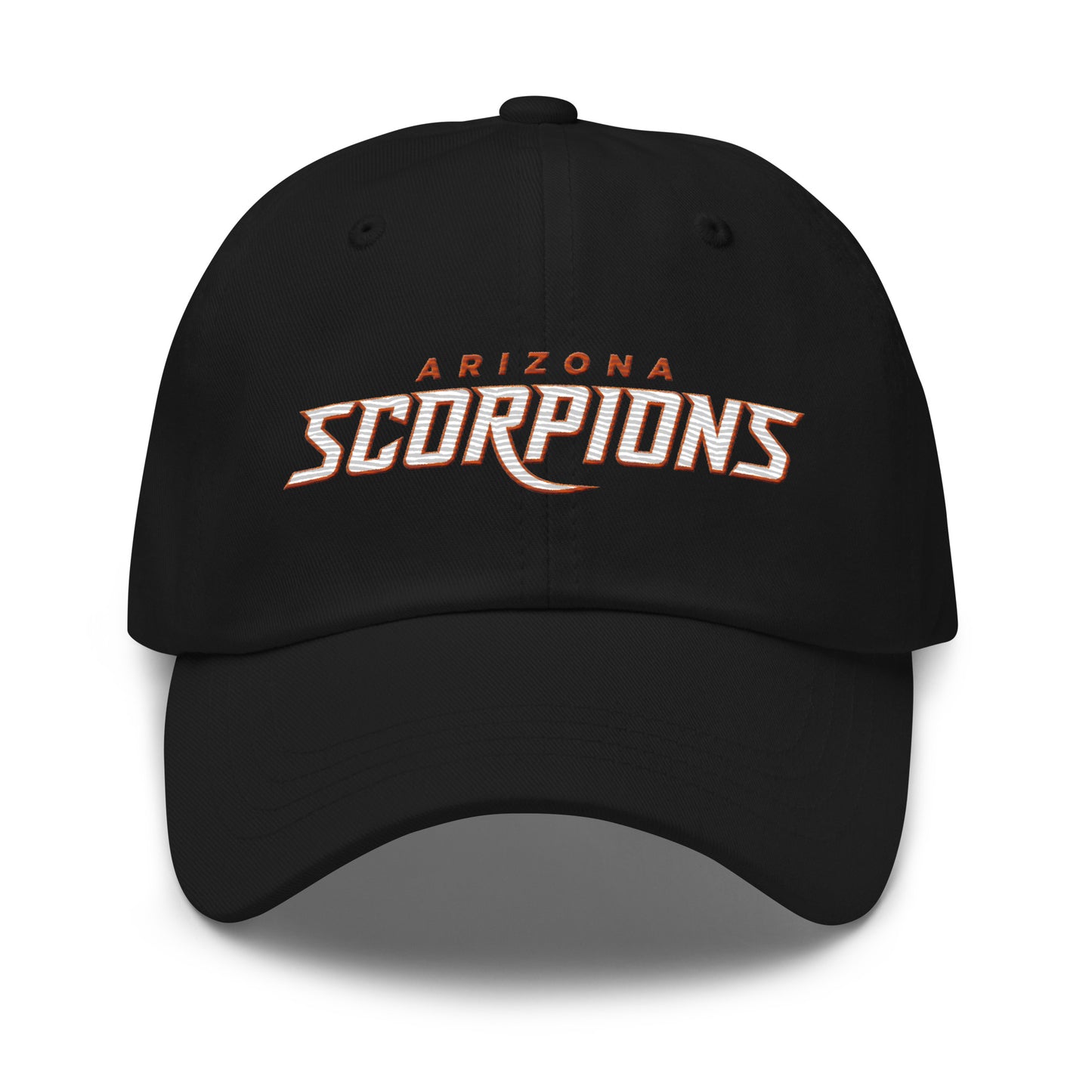 Arizona scorpions Dad hat front black