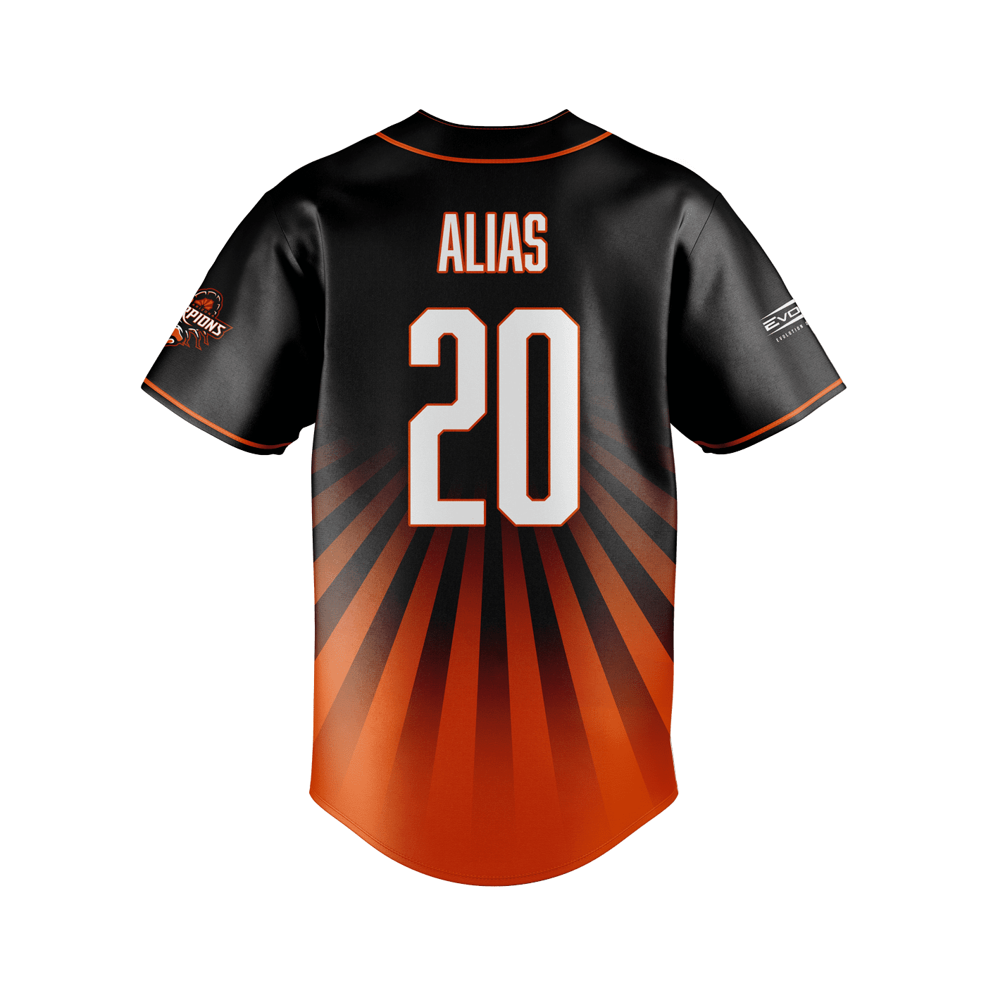 Arizona scorpions Pro Baseball Jersey back