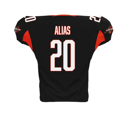 Arizona scorpions Pro Football Jersey back