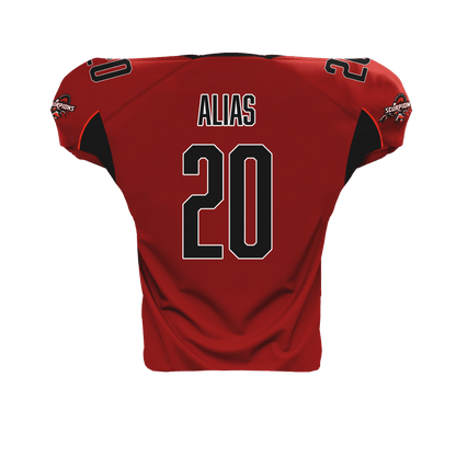 Arizona scorpions Pro Football Jersey back red