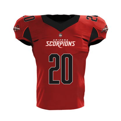 Arizona scorpions Pro Football Jersey front red
