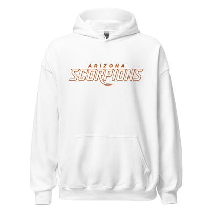 Arizona scorpions Unisex Hoodie white front