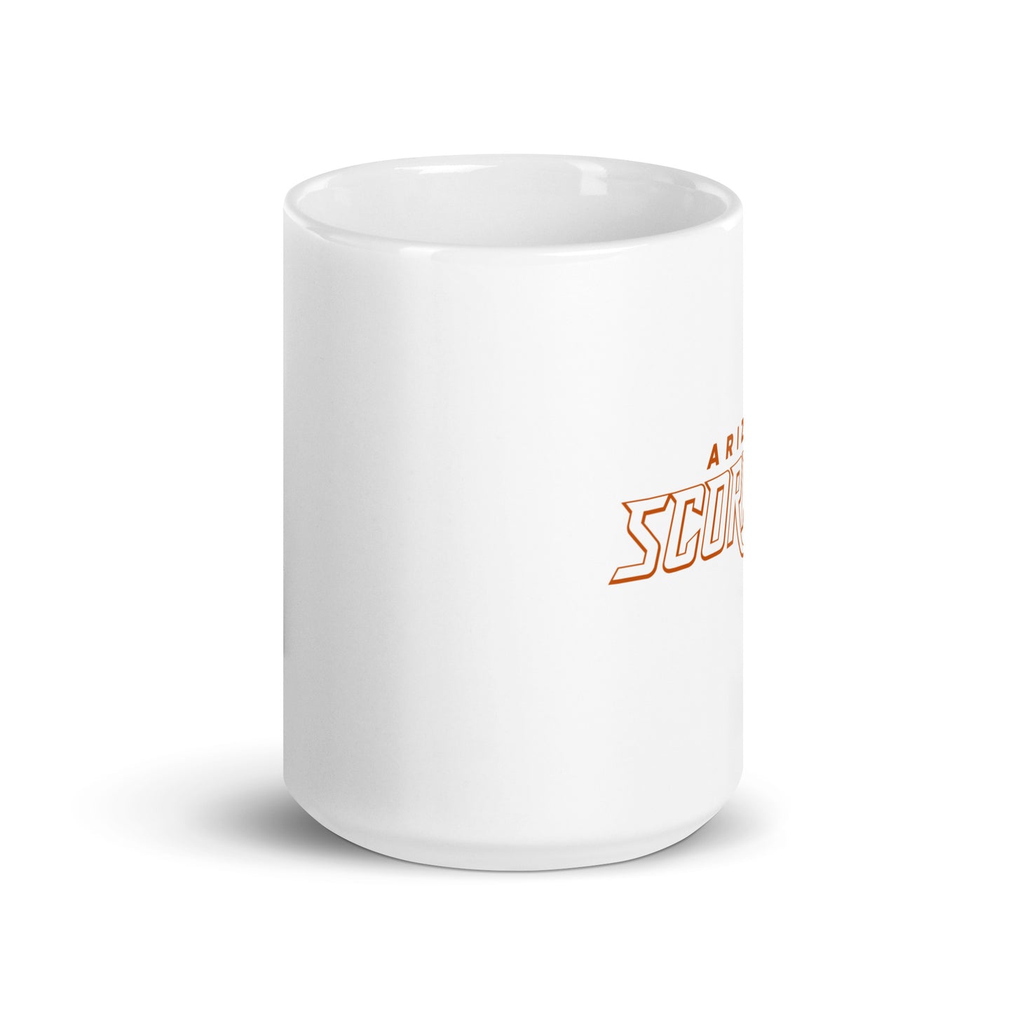 Arizona scorpions White glossy mug front-view 