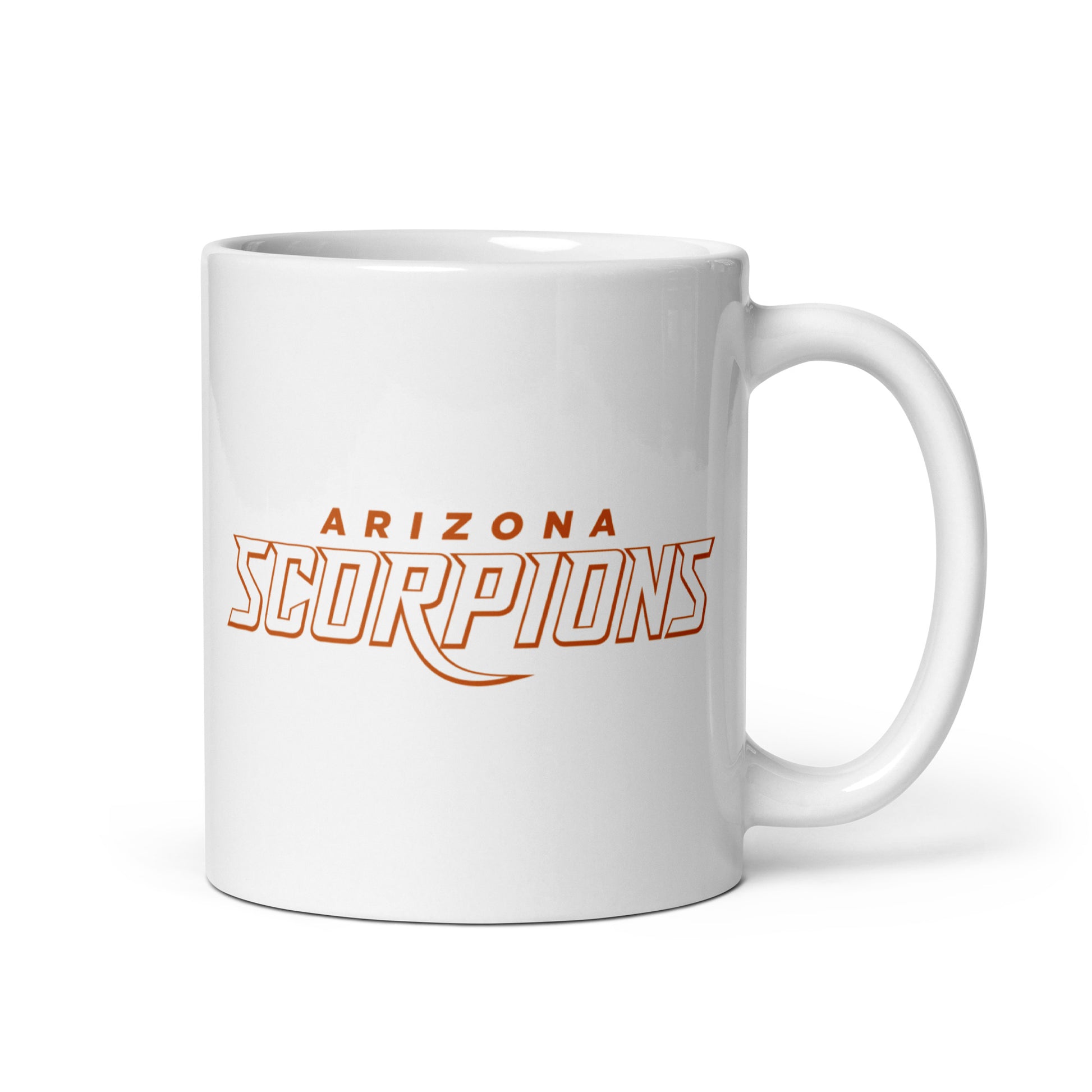 Arizona scorpions White glossy mug front