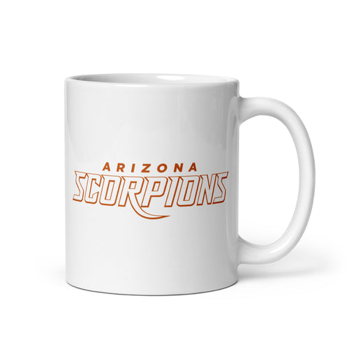 Arizona scorpions White glossy mug front