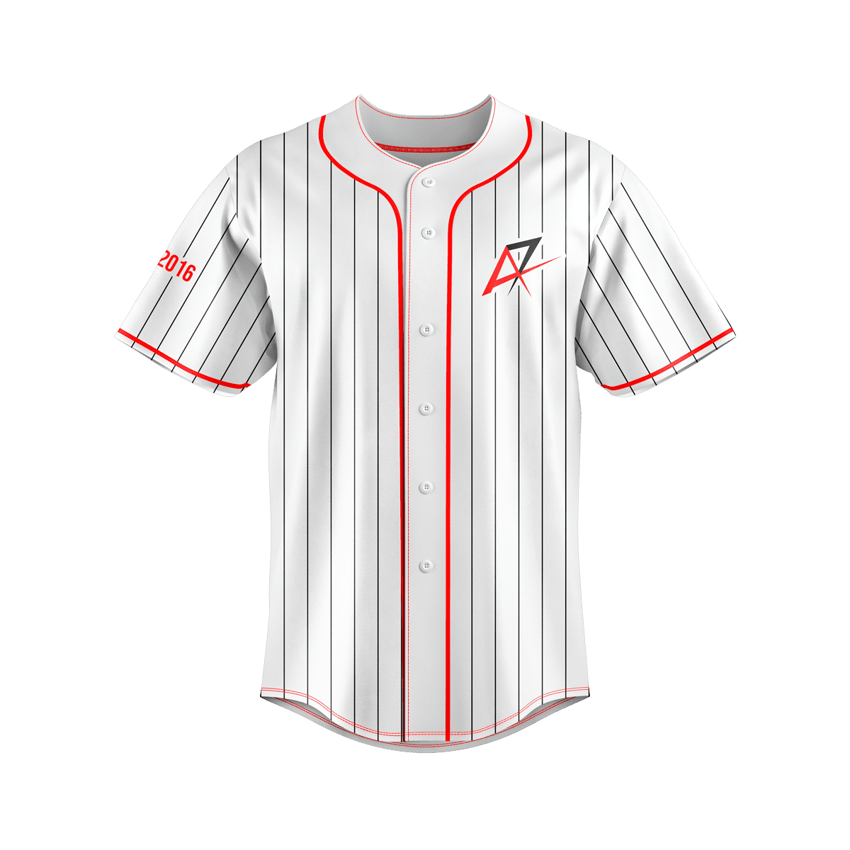 Arrival7 Esports Premium Baseball Jersey 2k24 front