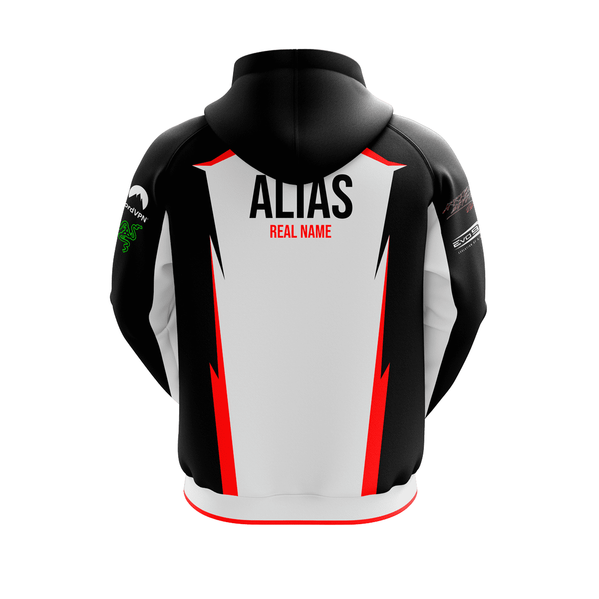 Arrival7 Esports Premium Hoodie 2k24 back