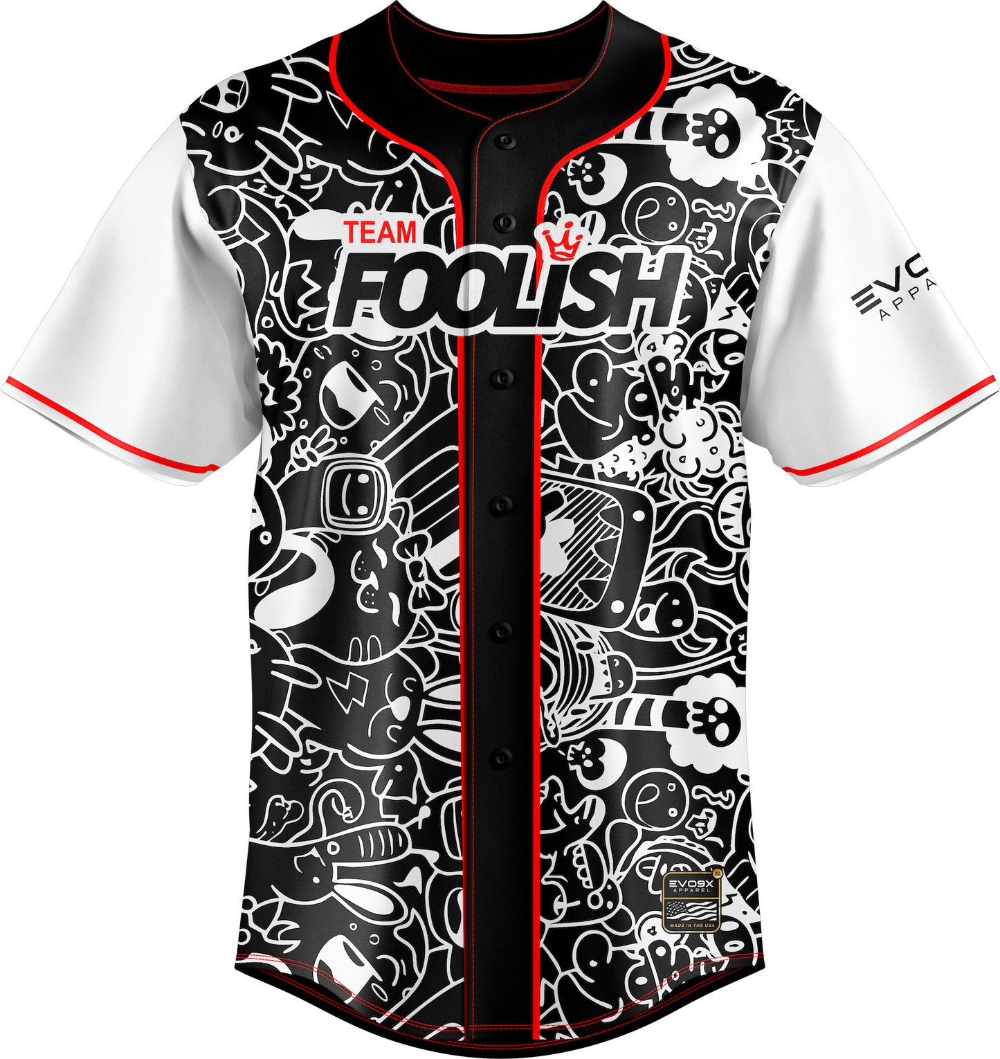 Team Foolish Esports Baseball Jersey