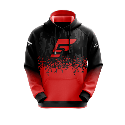 F5 Esports Premium Hoodie Red & Black
