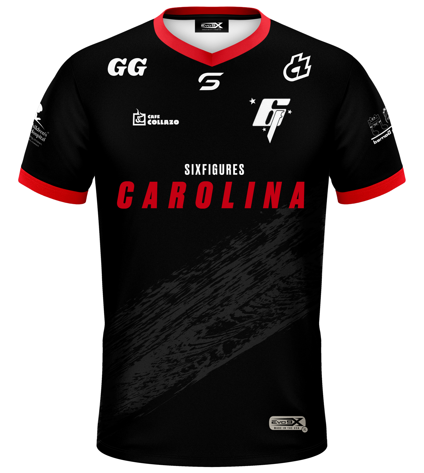 6F Carolina 2023 Primary Black Mist Jersey