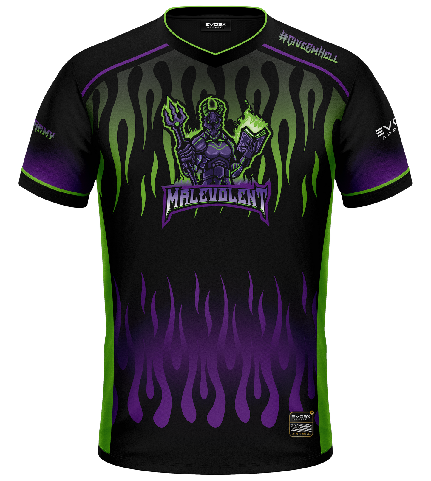 Malevolent Esports Club Premium Jersey Black