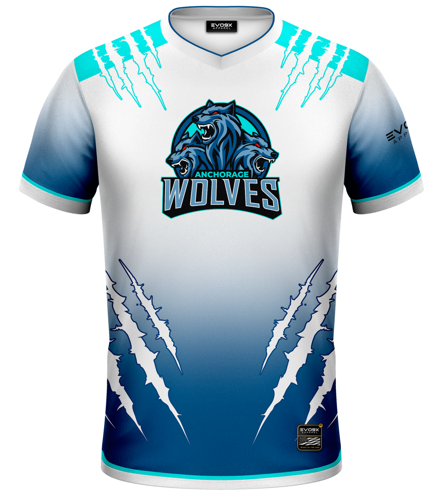 Anchorage Wolves Premium Esports Jersey White