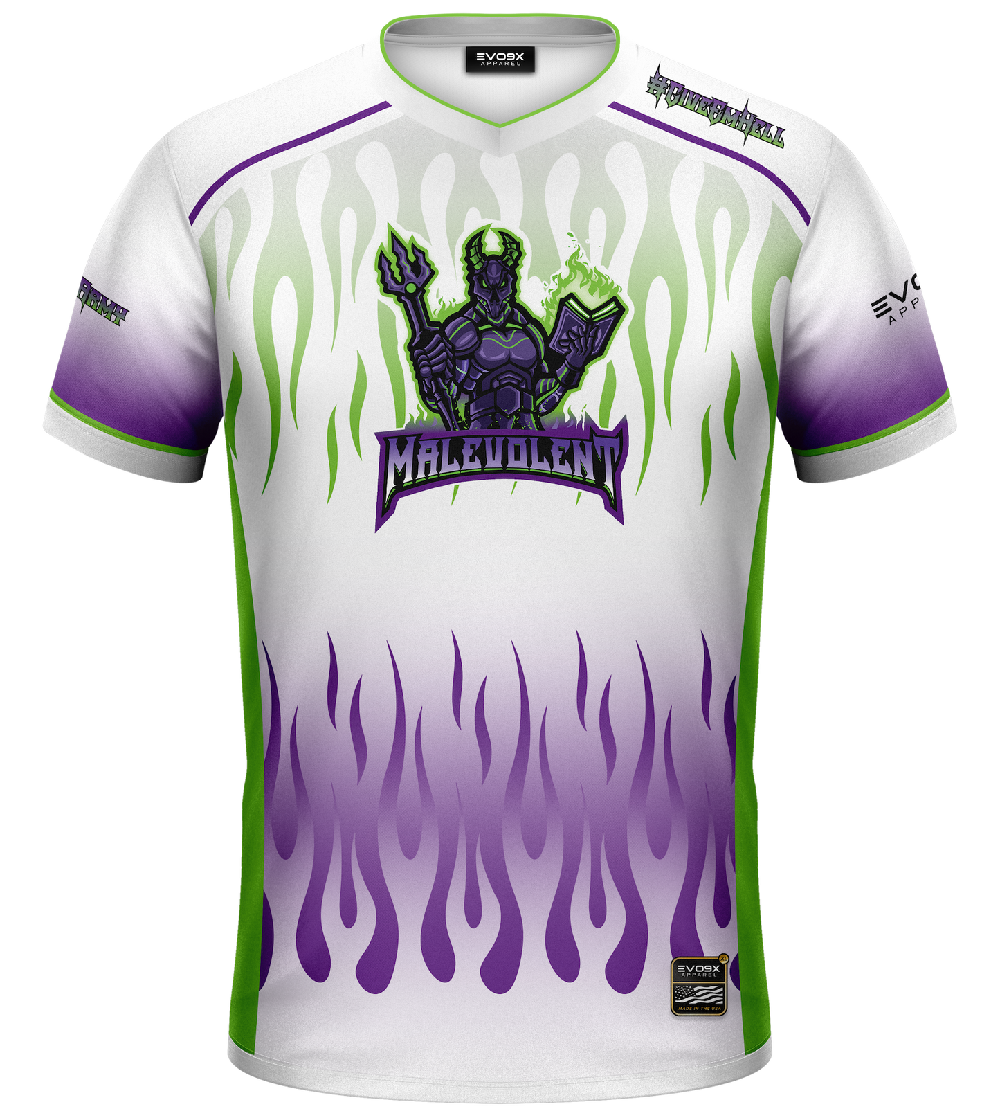 Malevolent Esports Club Premium Jersey White