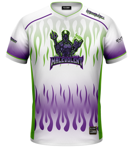 Malevolent Esports Club Premium Jersey White