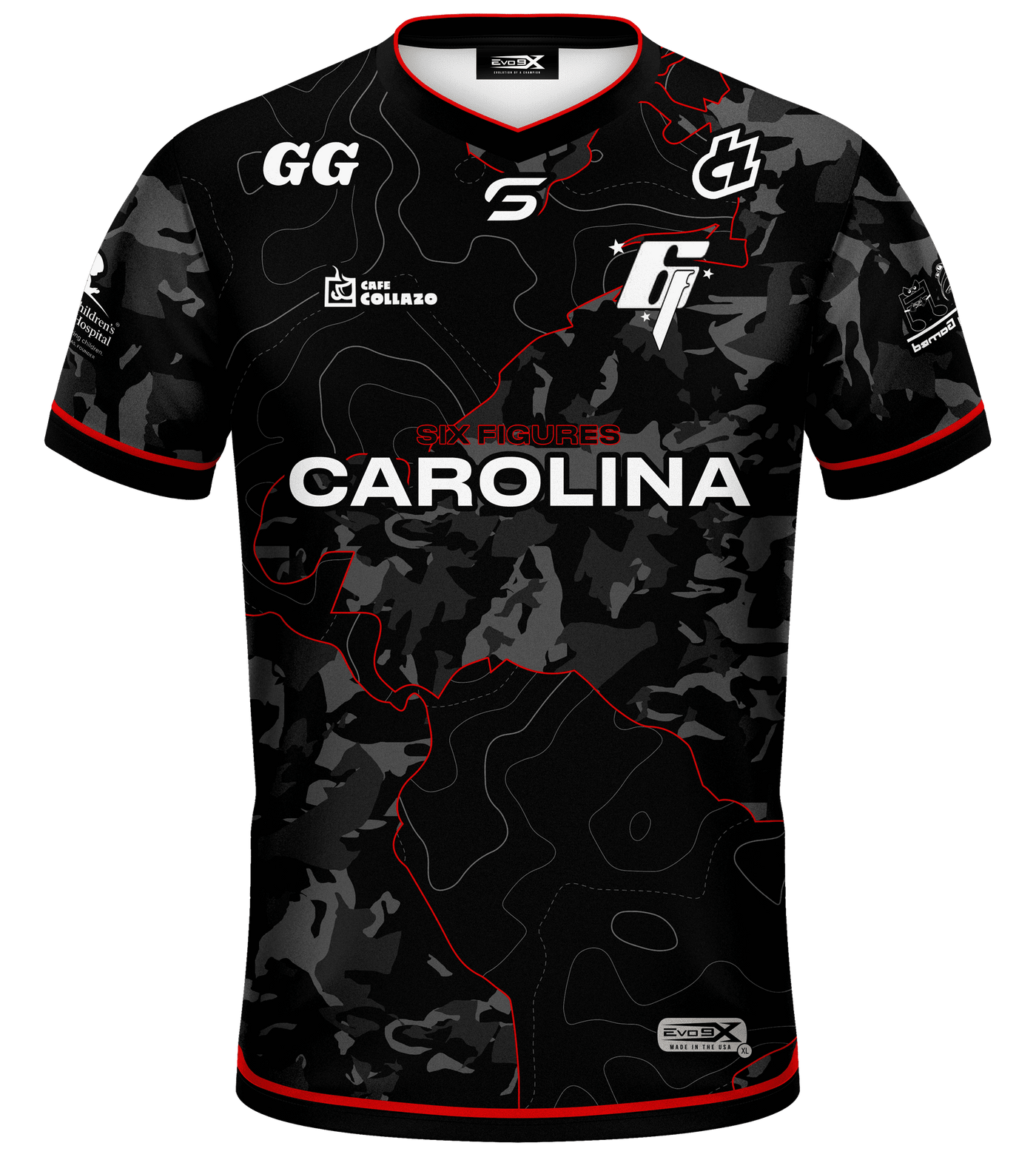 6F carolina 2024 Primary Black Topo Jersey