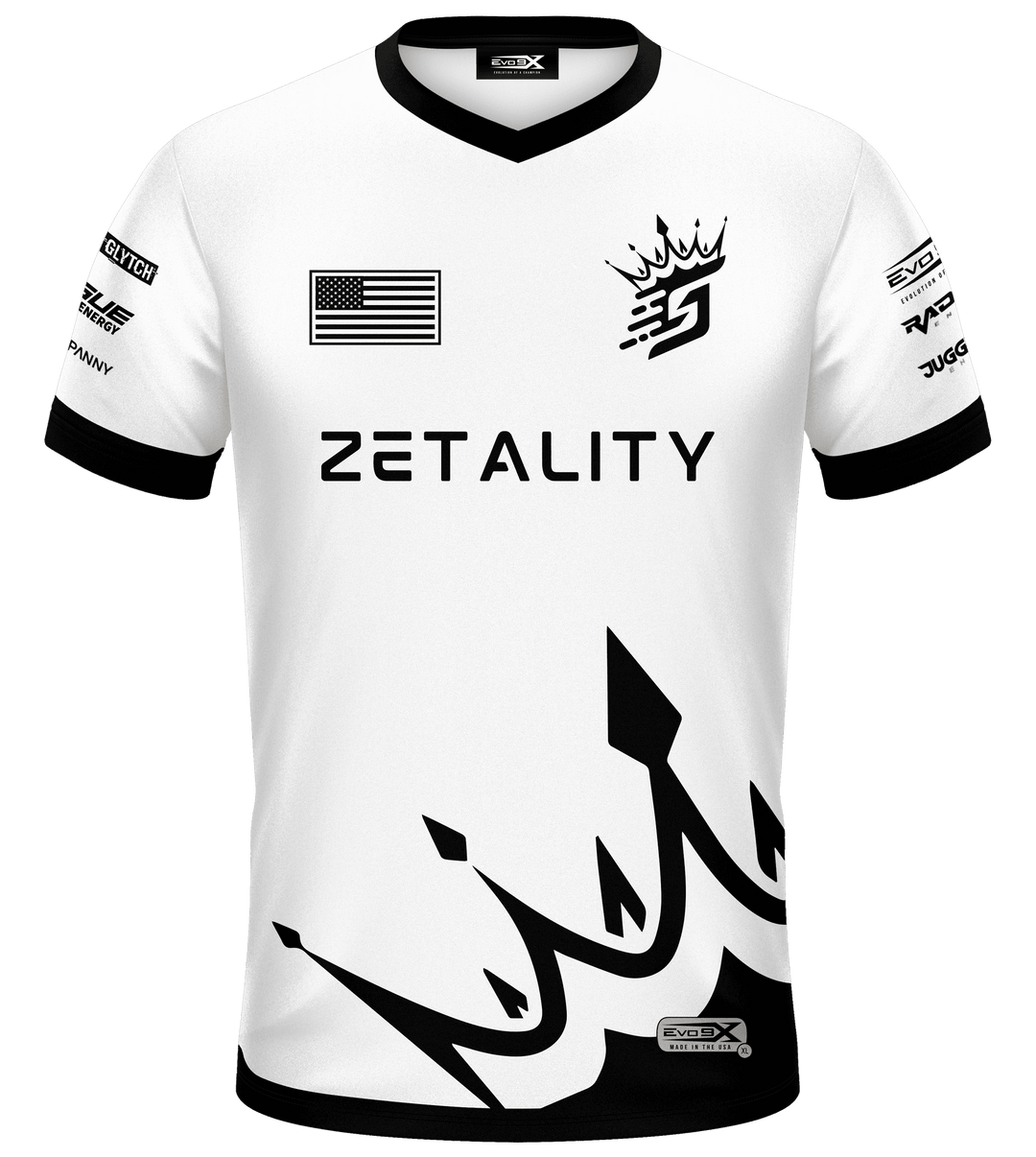 epine】Eé jersey set up black×white（Football Jersey Black
