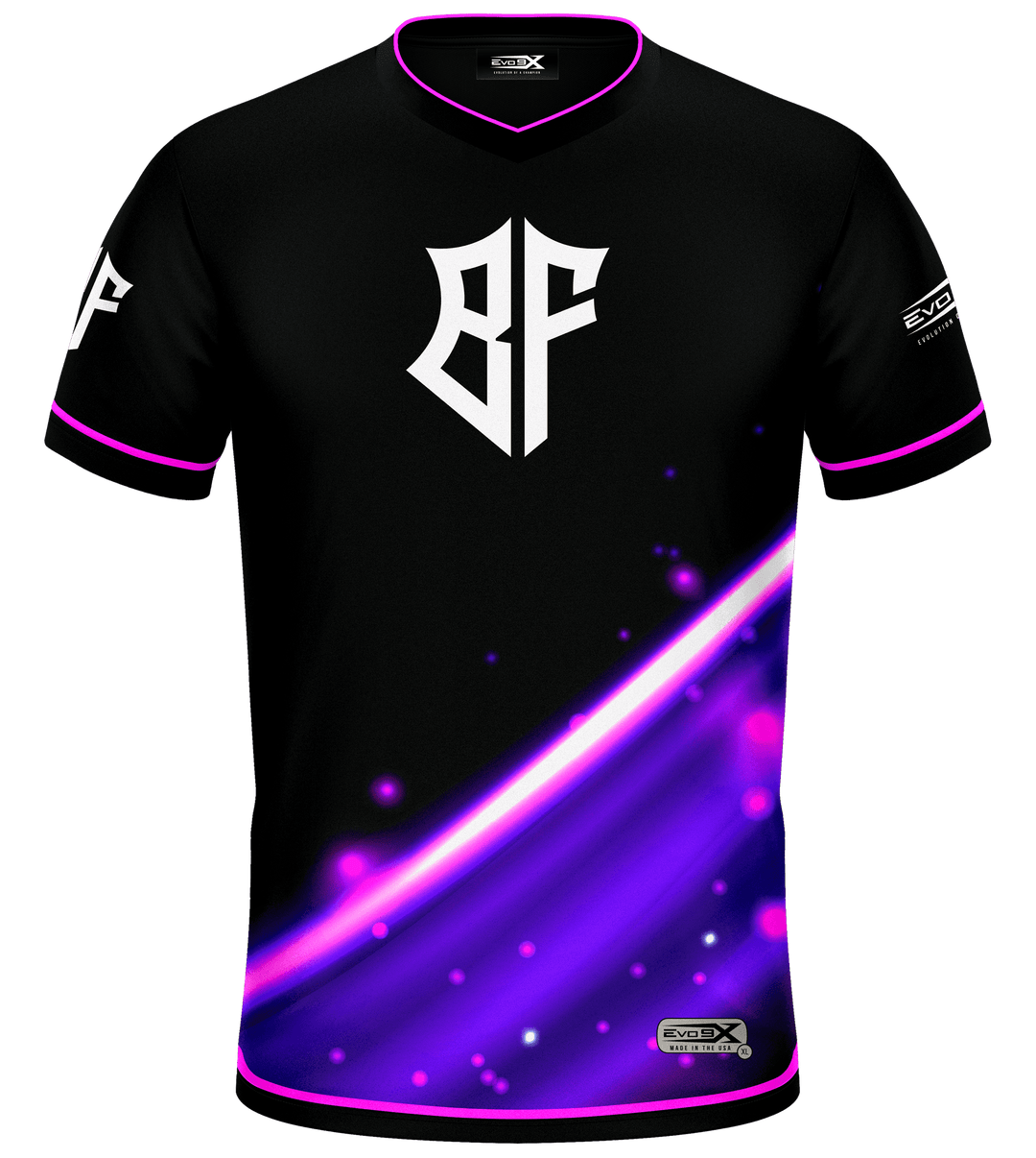 gibous logo jersey scorpion black purple