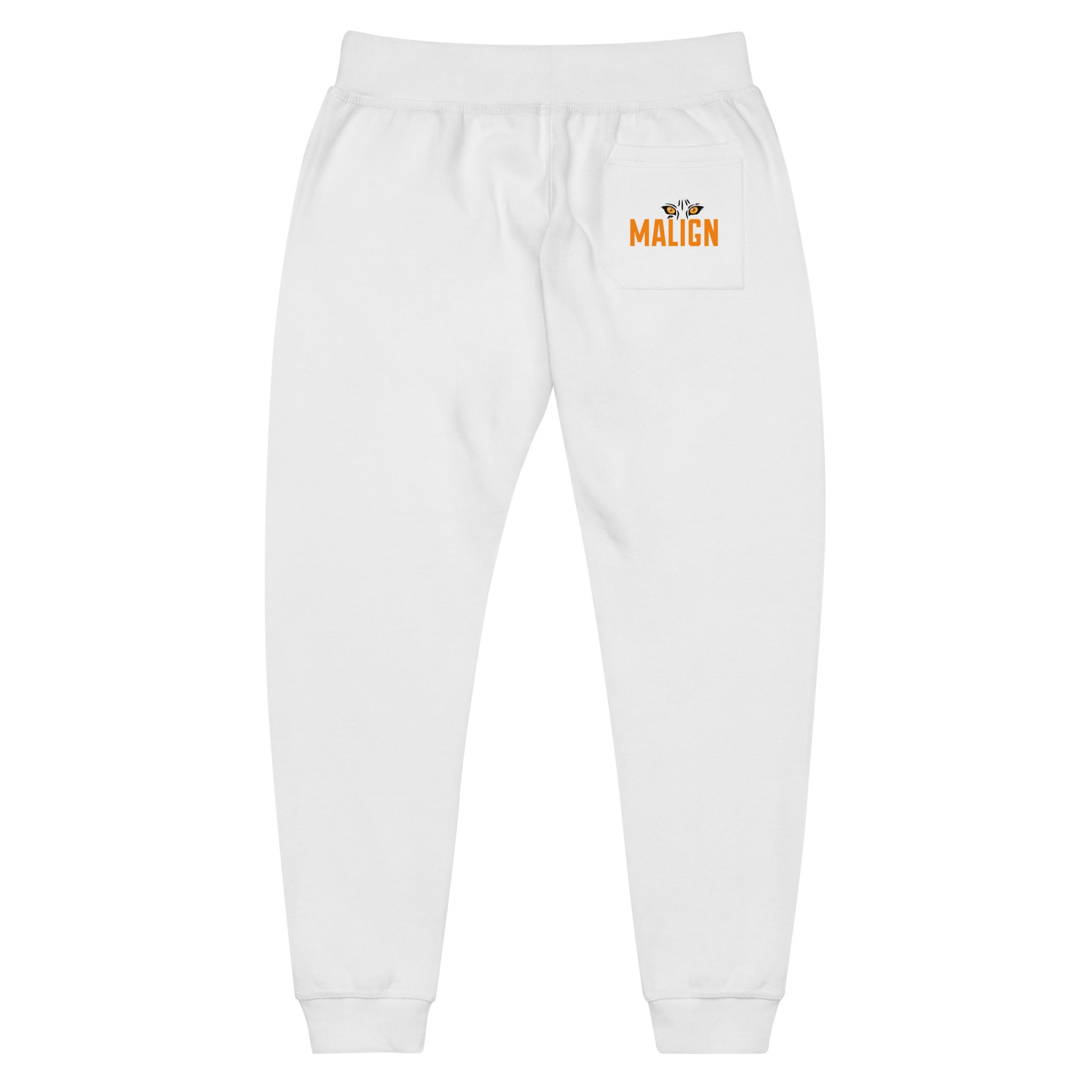 Malign Esports Unisex fleece sweatpants white