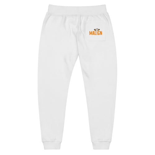 Malign Esports Unisex fleece sweatpants white