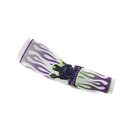 Malevolent Esports Club Compression Arm Sleeve White
